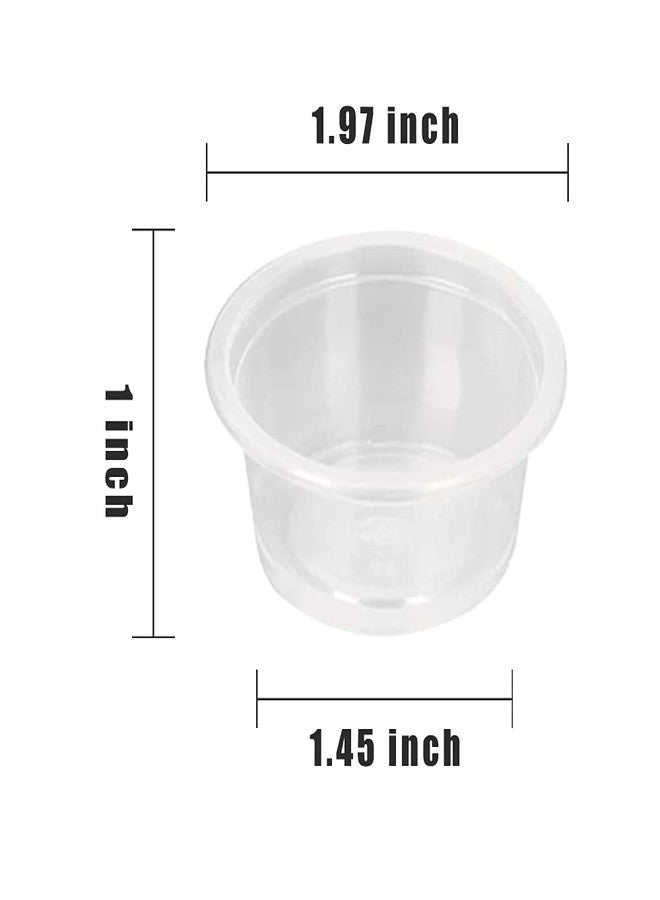 WOLEDOE 1oz Crested Gecko Food Cups, 100Pcs Reptile Plastic Feeding Dish - Image 2